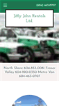 Mobile Screenshot of jiffyjohn.ca