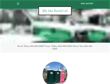 Tablet Screenshot of jiffyjohn.ca